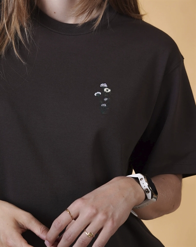 Elsk - Untamed Flora Womens Interlock T-shirt - Brown